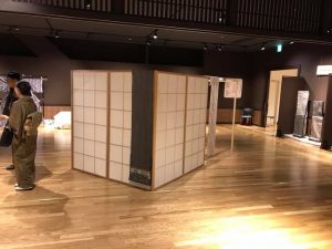 大島紬フェスティバルで組み立て式和室を使用していただきました。